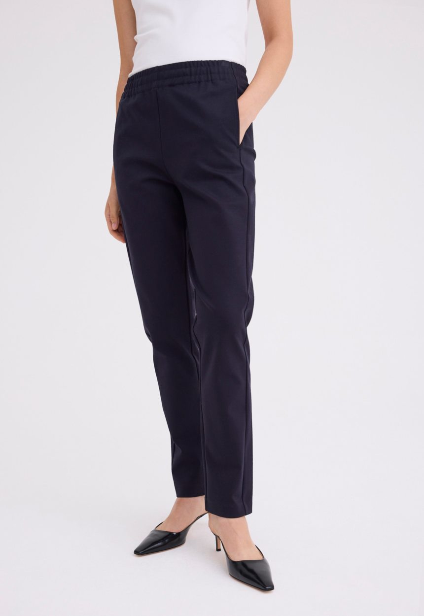 Jac + Jack Cub Cotton Ponte Pant - Darkest Navy